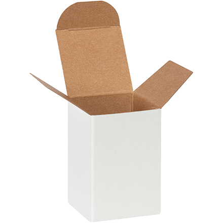 2 x 2 x 3" White Reverse Tuck Folding Cartons