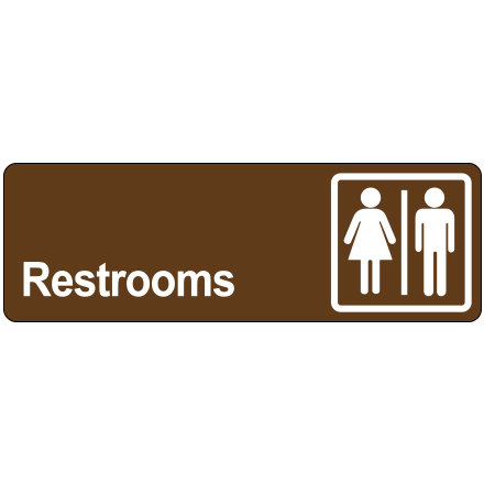 Door Sign - "Restrooms"