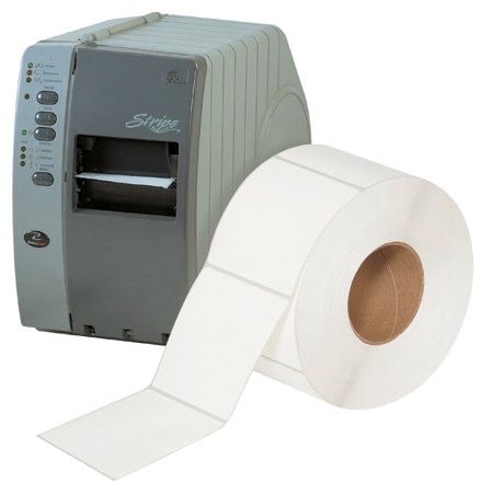 4 x 4" White Thermal Transfer Labels