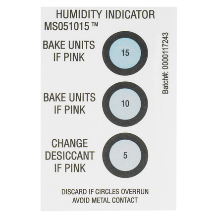 2 x 3" 5-10-15% Humidity Indicators