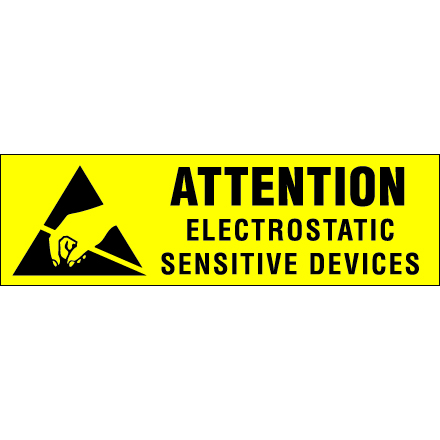 3/8 x 1 <span class='fraction'>1/4</span>" - "Electrostatic Sensitive Devices" Labels