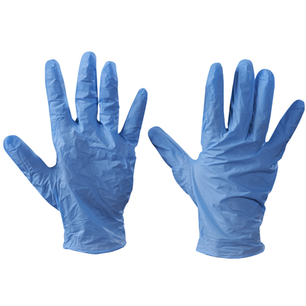Vinyl Gloves - Blue - 5 Mil - Powder Free - Medium