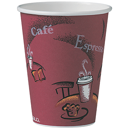 Solo<span class='rtm'>®</span> Paper Hot Cups - 12 oz., Bistro Design
