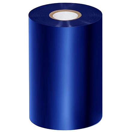 4.33" x 1476' Blue Zebra Thermal Transfer Ribbons- Wax/Resin