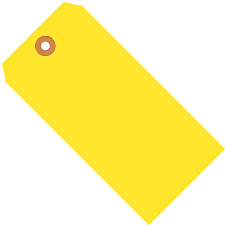 2 <span class='fraction'>3/4</span> x 1 <span class='fraction'>3/8</span>" Yellow 13 Pt. Shipping Tags